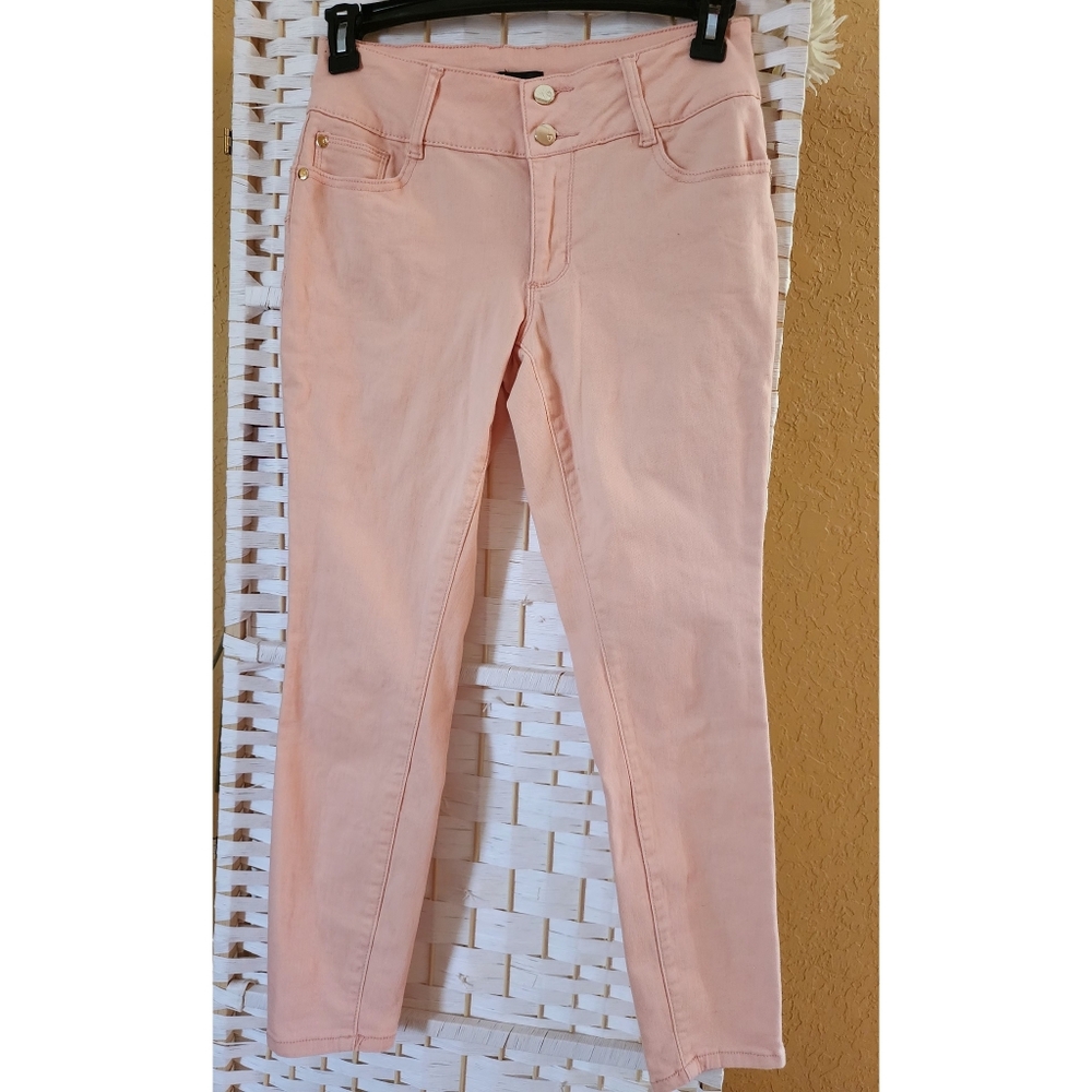 Thalia Sodi Light Peach Skinny Jeans Straight Leg Size 4